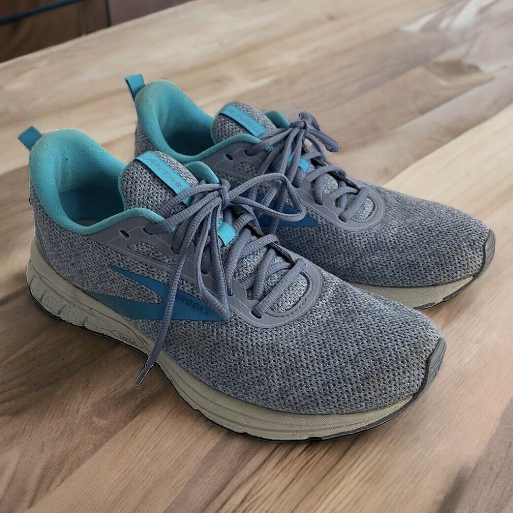 Brooks Womens Anthem 3 Size 10 EU 42 Running Shoes Gray Blue 1203231B017
